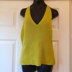 NEW! Hollywood The Jeans People lime green top size L (4378)